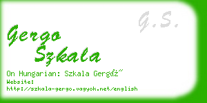 gergo szkala business card